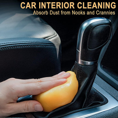 Car Cleaning Gel Car Cleaning Putty Car Slime for Cleaning Car Detailing Putty Detail Tools Car Interior Cleaner Automotive Car Cleaning Kits Yellow Rose
