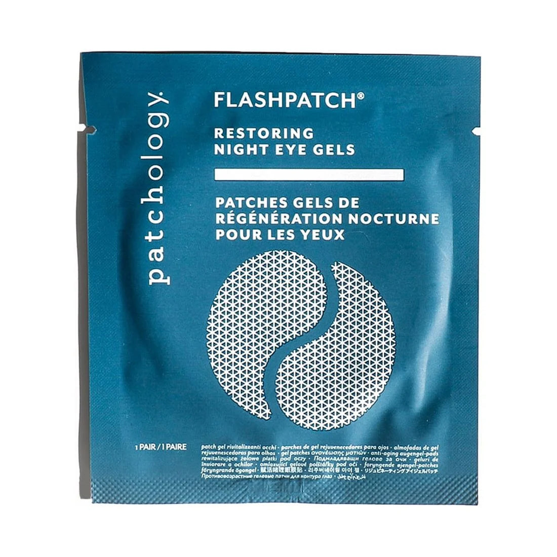 Flashpatch Restoring Night under Eye Face Mask Gels, Single Pack
