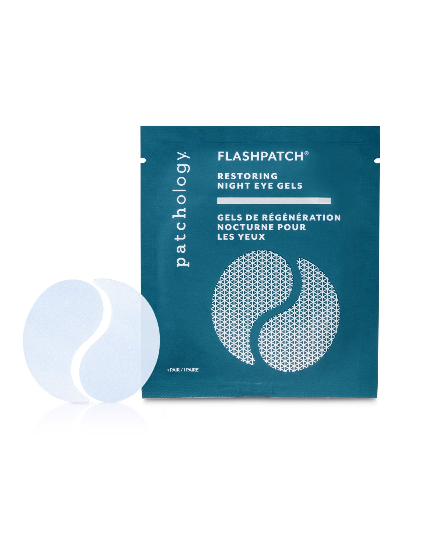 Flashpatch Restoring Night under Eye Face Mask Gels, Single Pack